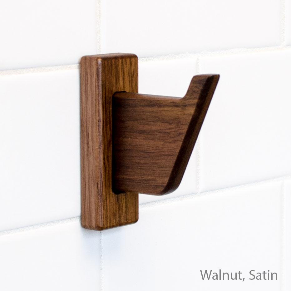 Wood Robe Hook - Wilbur Davis Studios - Modern Bathroom Furnishings